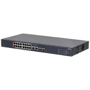 Slēdzis DAHUA DH-SG4020LP L2 16 PoE porti 190W — pārvaldāms tīkla slēdzis ar 16 PoE portiem un 190 W barošanas budžetu