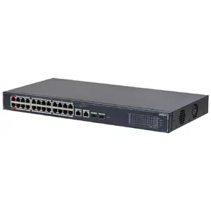 Slēdzis DAHUA SG4028LP L2 ar 4 PoE portiem, kopējā jauda 240 W