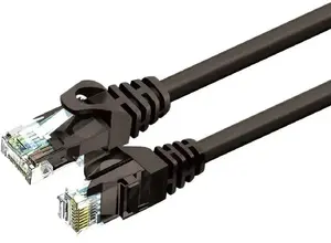 Ethernet cable Zoy ZCR1BK Cat. 6 UTP CCA, black, 1 m