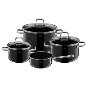 Pan set Silit Elegance Line 4 pcs Stainless steel Black