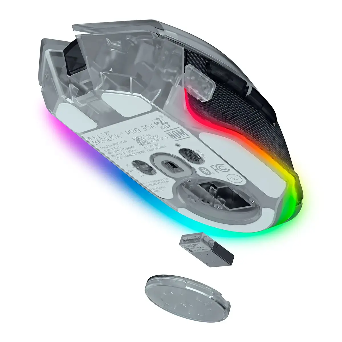 Razer Basilisk V3 Pro 35K Phantom White коврик Photo 3