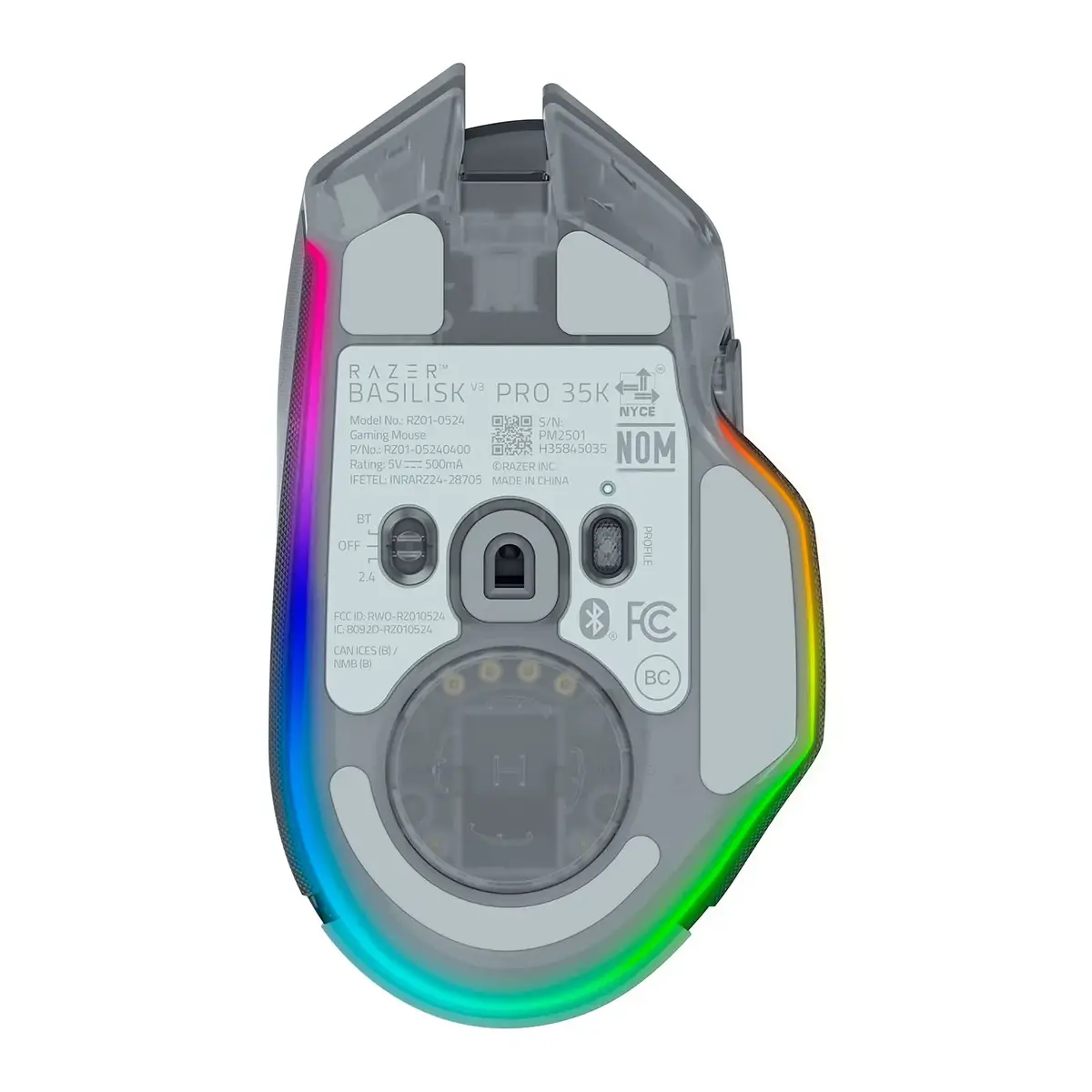 Razer Basilisk V3 Pro 35K Phantom White коврик Photo 4