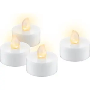 LED tealights WENTRONIC Goobay 77752 with timer function and flickering flame effect