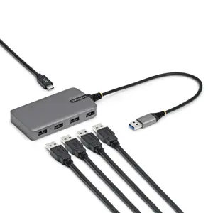 USB Hub StarTech.com 4-Port USB-A Hub 5Gbps Bus Powered USB-C Papildu jauda