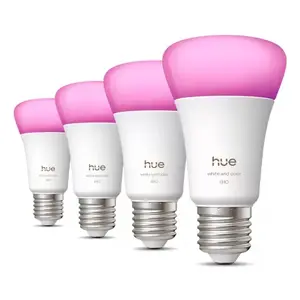 Viedā spuldze Philips A60 E27, Bluetooth/Zigbee, 6 W, 810 lm, balta, komplekts 4 gab.