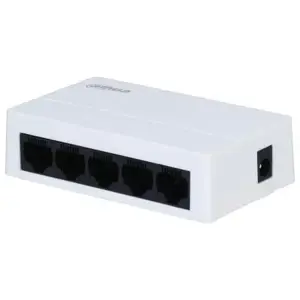 Network switch DAHUA SG1005L-EUR 5-port 10/100 Mbps with 1 Gigabit uplink