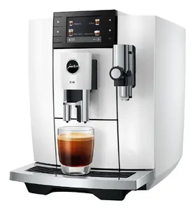 JURA E8 ED Fully-auto Espresso machine 1.9 L White 1450 W with built-in grinder and TFT display