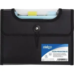 Folder PILOT Teczka A5 V-file black STRIGO 299520 — A5 V-file document folder, black