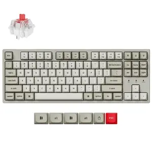 Механическая клавиатура Keychron C2 Pro 8K с переключателями Keychron Super Red, Retro US раскладка