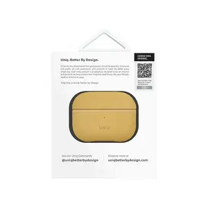 Aizsargapvalks Uniq Lyden DS priekš AirPods Pro 2 — dzelteni‑pelēks (canary yellow / flint gray)