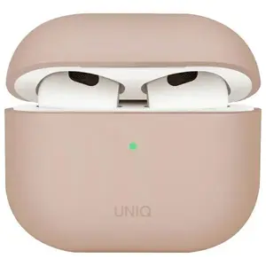 Silikona maciņš Uniq Lino для AirPods 4 — Pink Blush