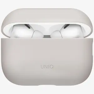 Aizsargvāciņš silikona Uniq Lino priekš AirPods Pro 3. paaudzes — bēšs