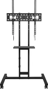 One For All Dynamic Line BM4673 Floor TV Mount for up to 90" Screens, 50 kg Capacity, VESA 100x100 to 800x600 mm, Black