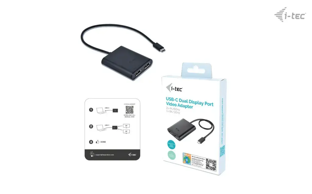 i-tec USB-C Dual 4K/60Hz DP video adapter Photo 4