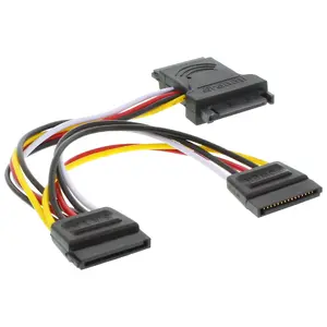 InLine Internal SATA Power Cable SATA male/female to 2x SATA m 0.15m