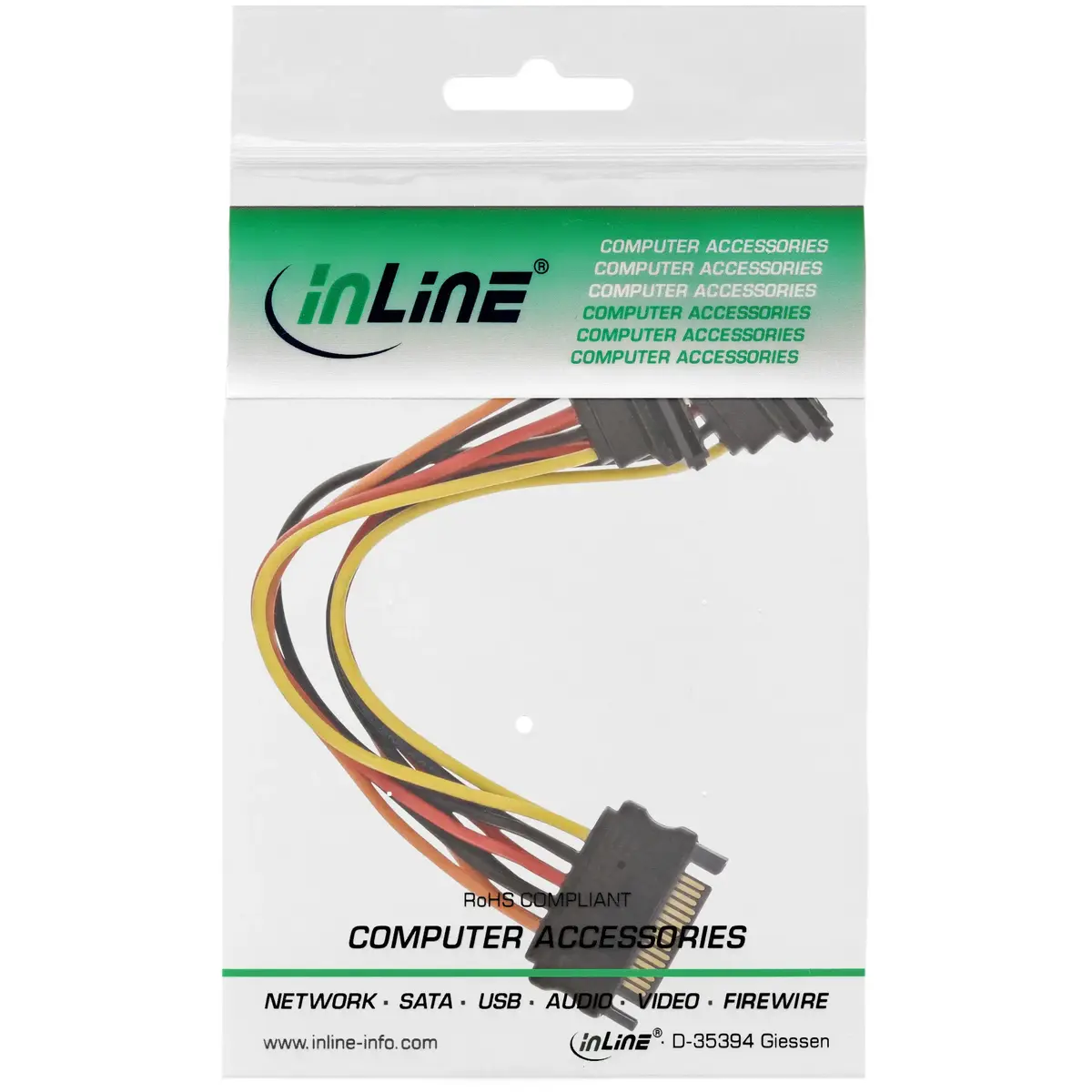 InLine SATA Power Y-Cable 0.15m Photo 2