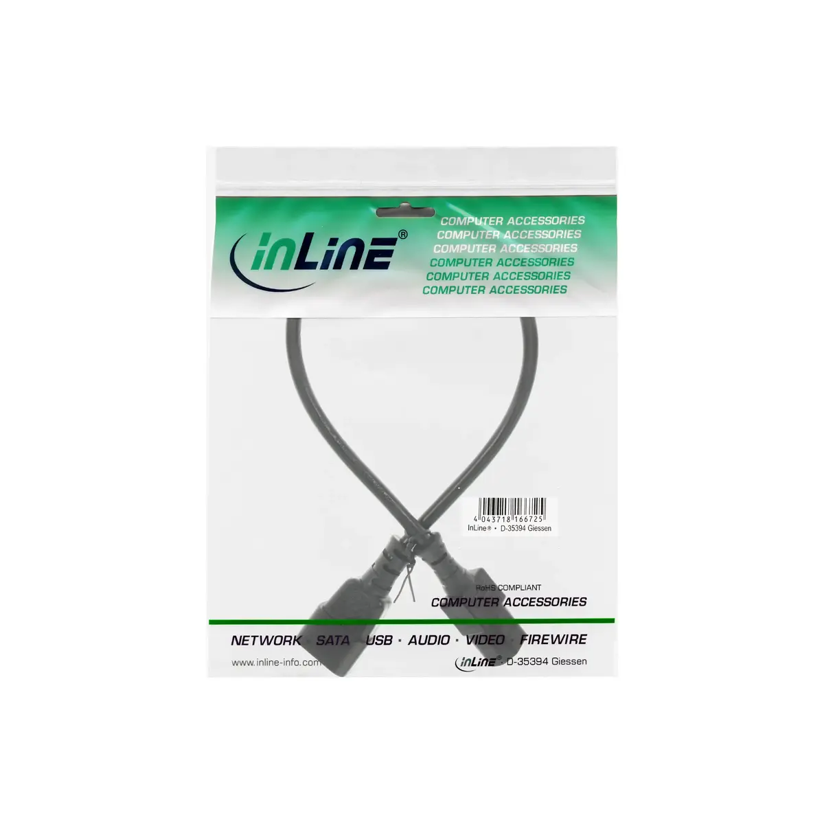 Удлинитель холодного устройства InLine C13 C14 Photo 2