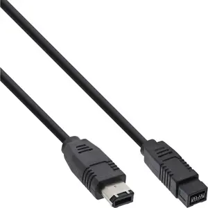 InLine FireWire 400 to 800 1394 Cable 6 / 9 Pin male 5m