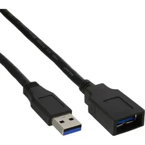 InLine USB 3.2 Gen.1 Cable Type A male / Type A female black 1m