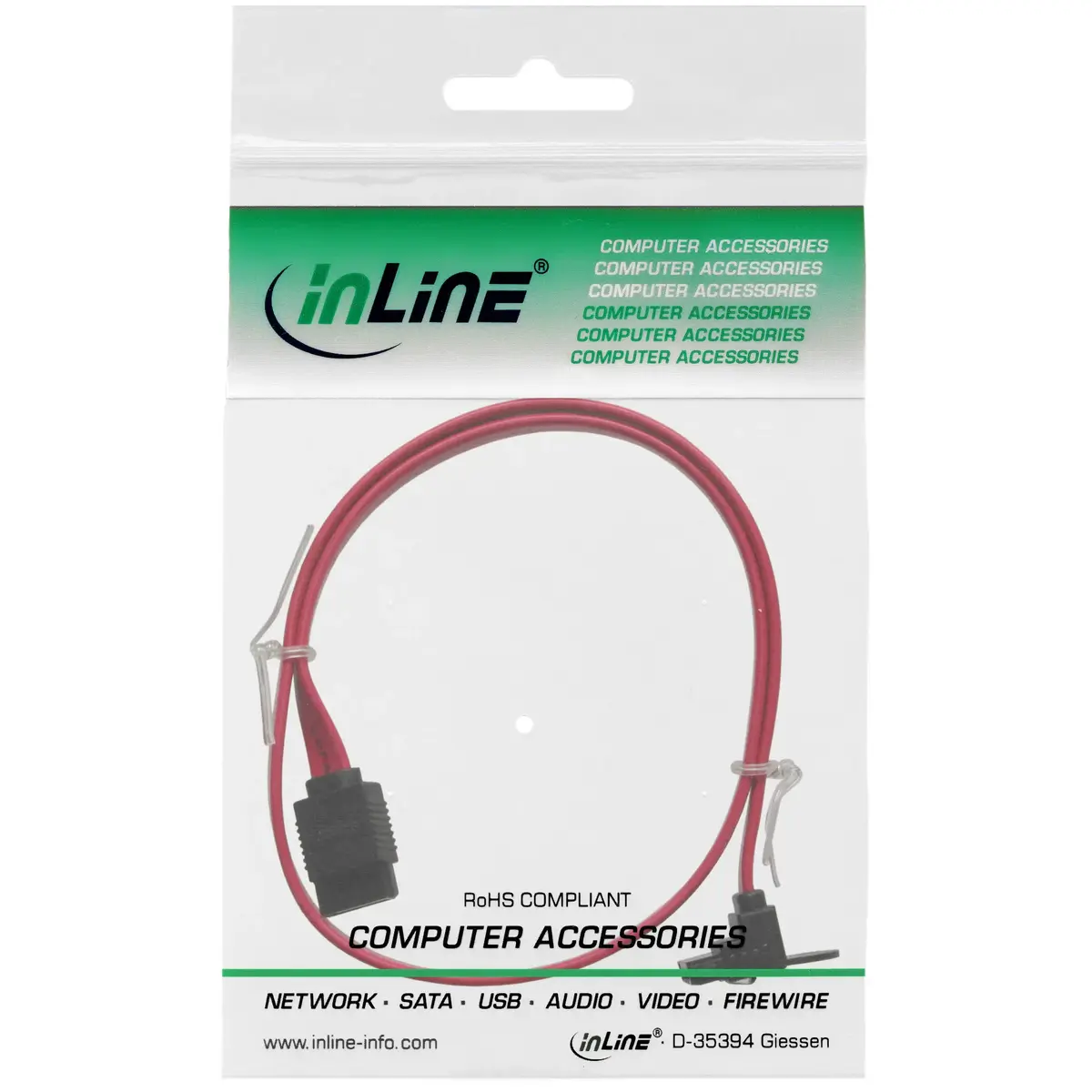 InLine SATA 6Gb/s kabelis 0.75m Photo 2