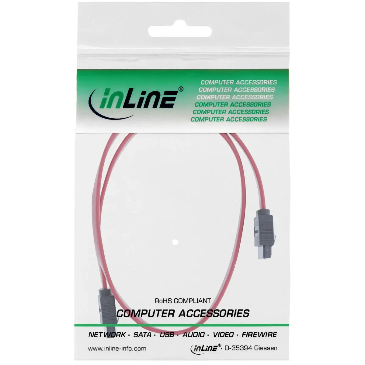 InLine SATA 6Gb/s Cable with latches 0.5m Photo 2