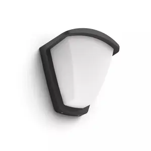 Outdoor wall lighting Philips myGarden Wall light 1738393PN Anthracite Aluminium E27 42W