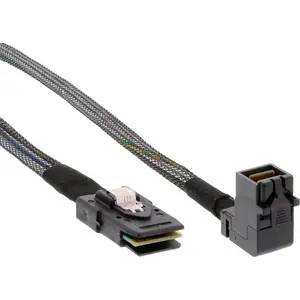 InLine Mini SAS HD Cable SFF-8643 angled to SFF-8087 0.5m