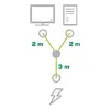 InLine Y-кабель питания 1x CEE 7/7 угловой 2x 3pin IEC C13 мужской Photo 3