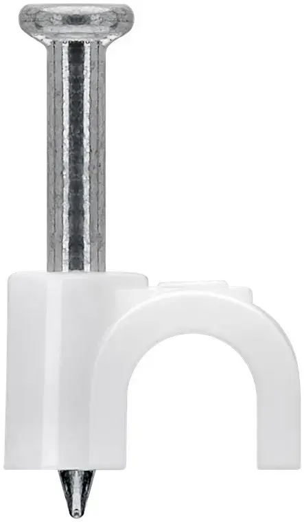 Goobay Kabeļu klips 4 mm balts Photo 2