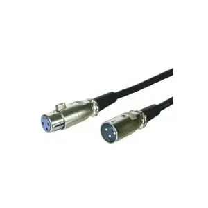 Goobay XLR connection cable 6.0m audio cable 6 m XLR 3-pin Black