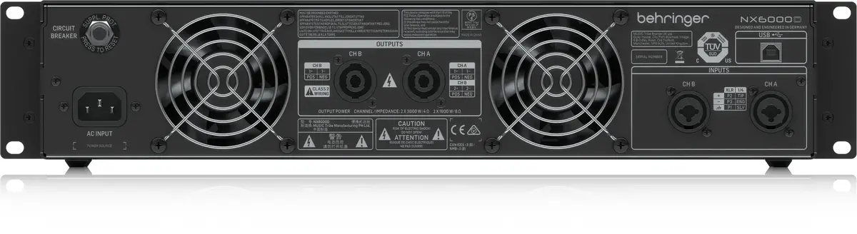 audio amplifier Behringer NX6000D Photo 4