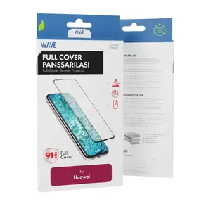 Ekrāna/aizmugures aizsargstikls Wave Huawei P30 Lite Izturīgs pret skrāpējumiem Melns