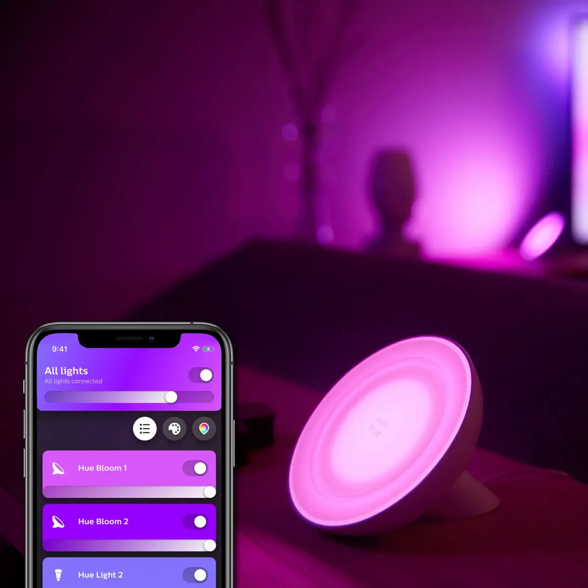 Gudra galda lampa Philips Hue Bloom Photo 2