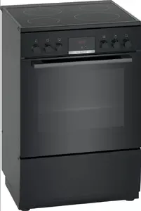Freestanding cooker Bosch Serie 4 HKN31A060U Electric Zone induction hob Black