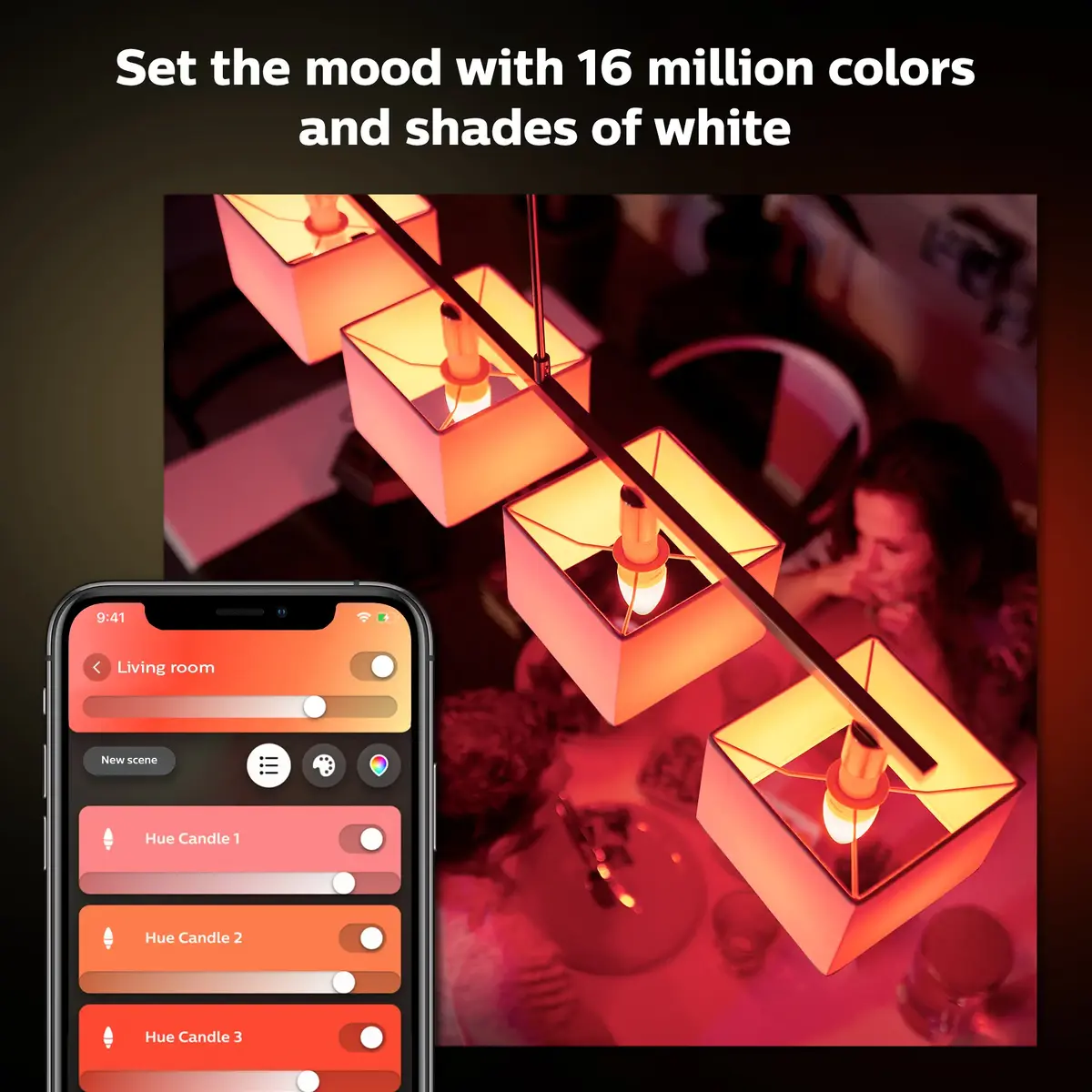 Viedā spuldze Philips Hue Candle E14 Photo 3