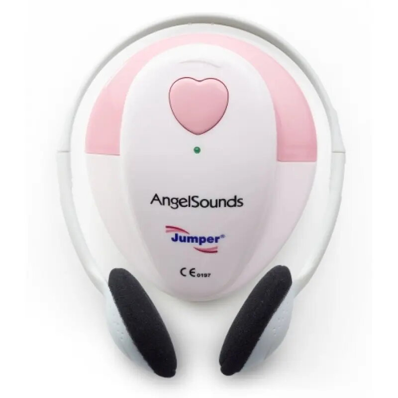 Sirdsdarbības monitors AngelSounds JPD-100S Rozā Balts