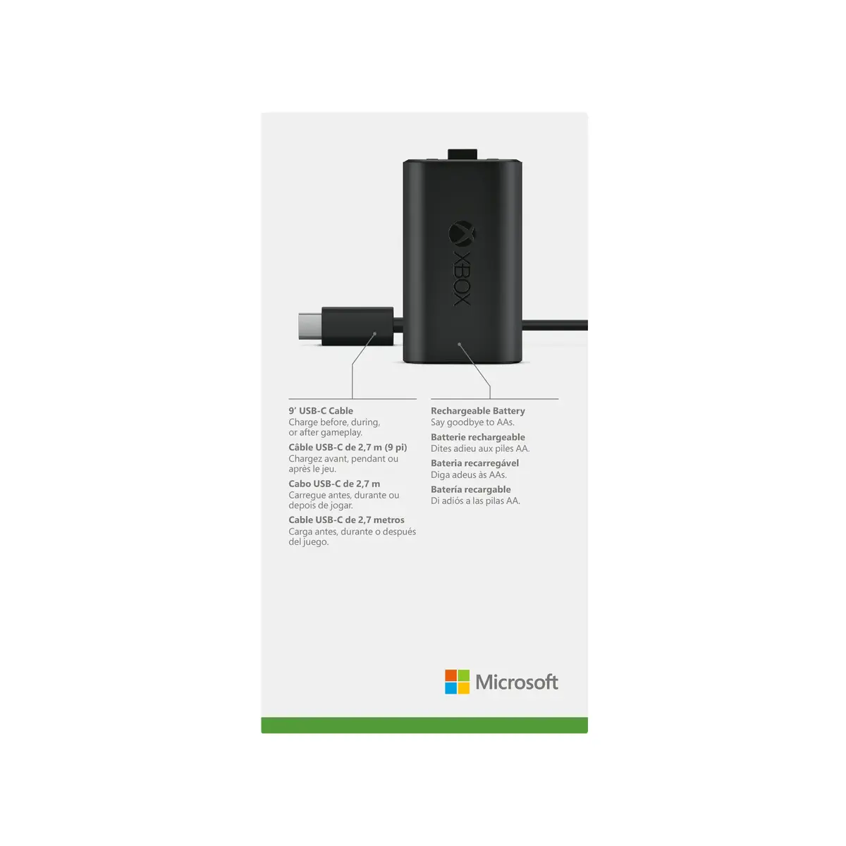 Зарядный комплект Microsoft Xbox One Play & Charge Kit Photo 6