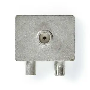Cable splitter Nedis CSGP40970ME 75 Ω Metallic Silver IEC F connectors