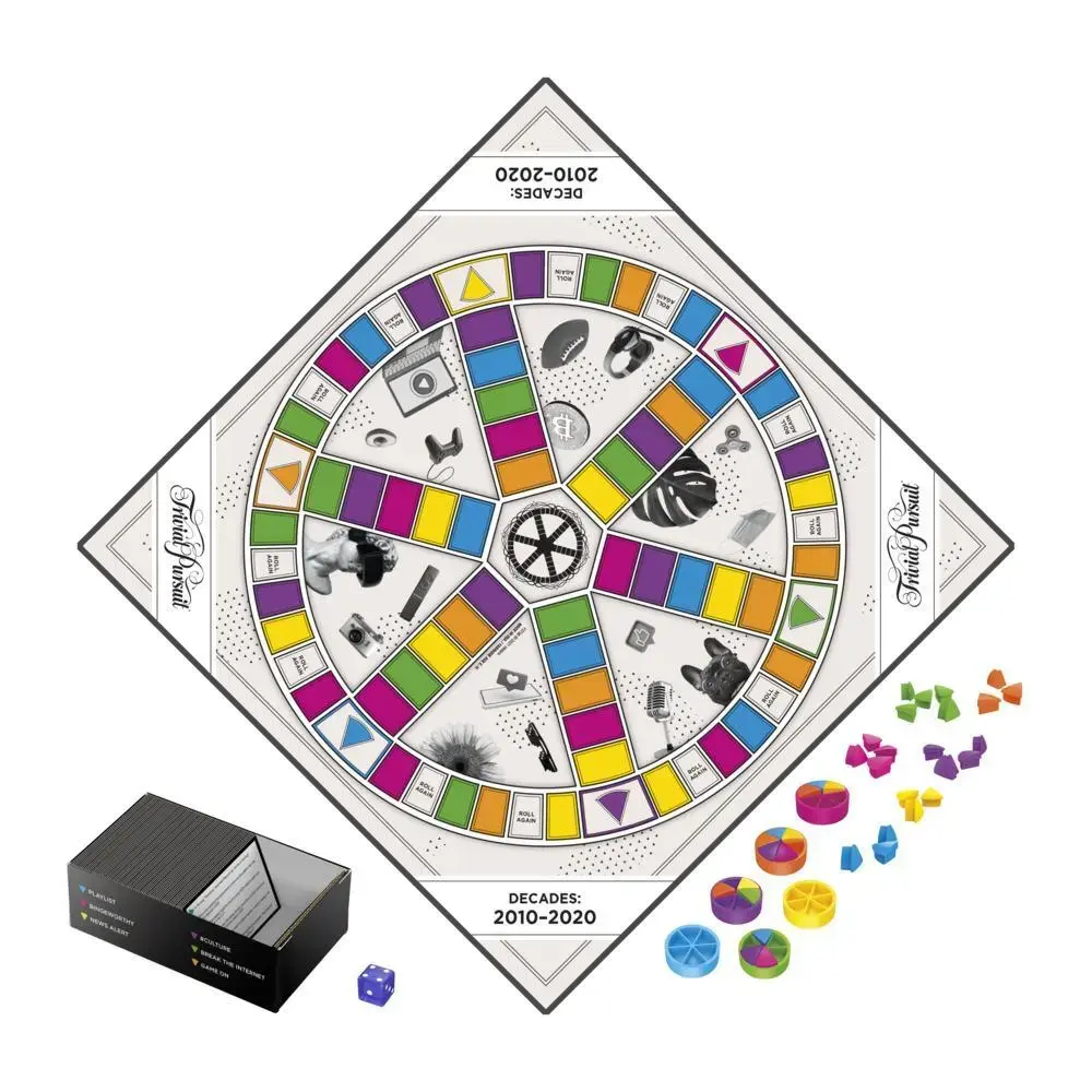 Galda spēle Hasbro Gaming Trivial Pursuit Decades 2010 līdz 2020 Photo 6
