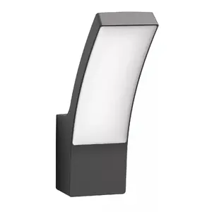 Outdoor wall lighting Philips Splay Wall Light 12W Grey IP44 LED Warm white