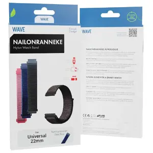 Watch strap Wave WAVE-NB-UNI-22-DB Durable Comfortable