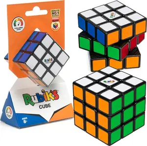Rubiks 3x3 puzle kubs Rubiks 6063026 — klasiskā dizaina, standarta 3×3 mehānika