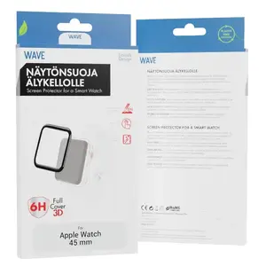 Watch screen protector Apple WAVE-PMMA-AW-45-BK durable scratch impact protection
