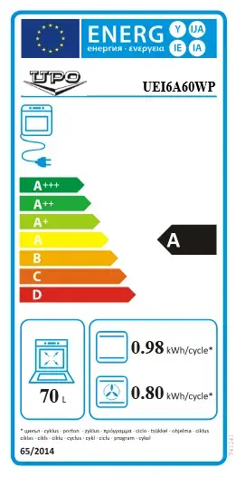 Кухонная плита Upo FI614A GPE42 UEI6A60WP Photo 2