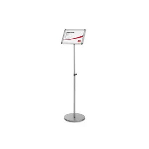 Nobo Premium Plus A4 Poster Frame Sign Holder Display Stand Silver Aluminium
