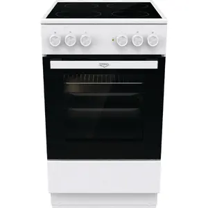 Freestanding cooker Upo FR511A GSDA2 UEC5A20W White Induction 4 Zones