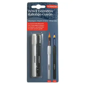 Pencil Grip Derwent 2300124 Black Silver 2 pcs