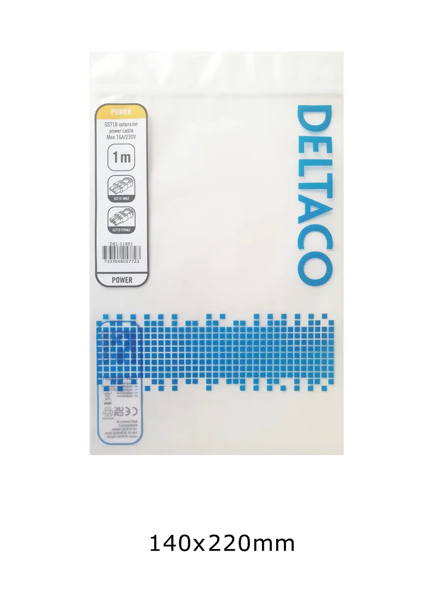 Barošanas kabelis Deltaco DEL-118E1 Photo 3