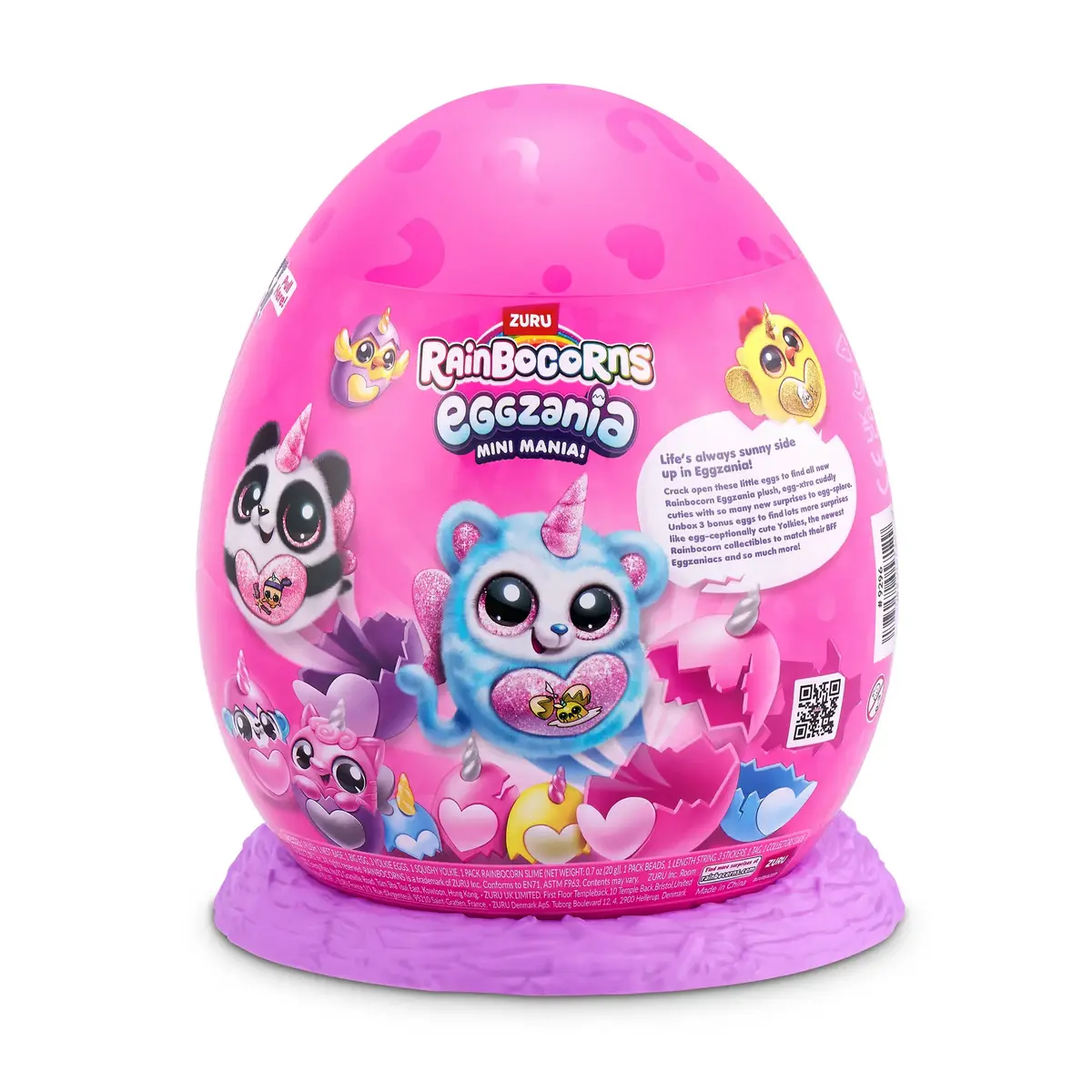 Rotaļlietas dzīvnieki Rainbocorns Eggzania Mini Mania Photo 9