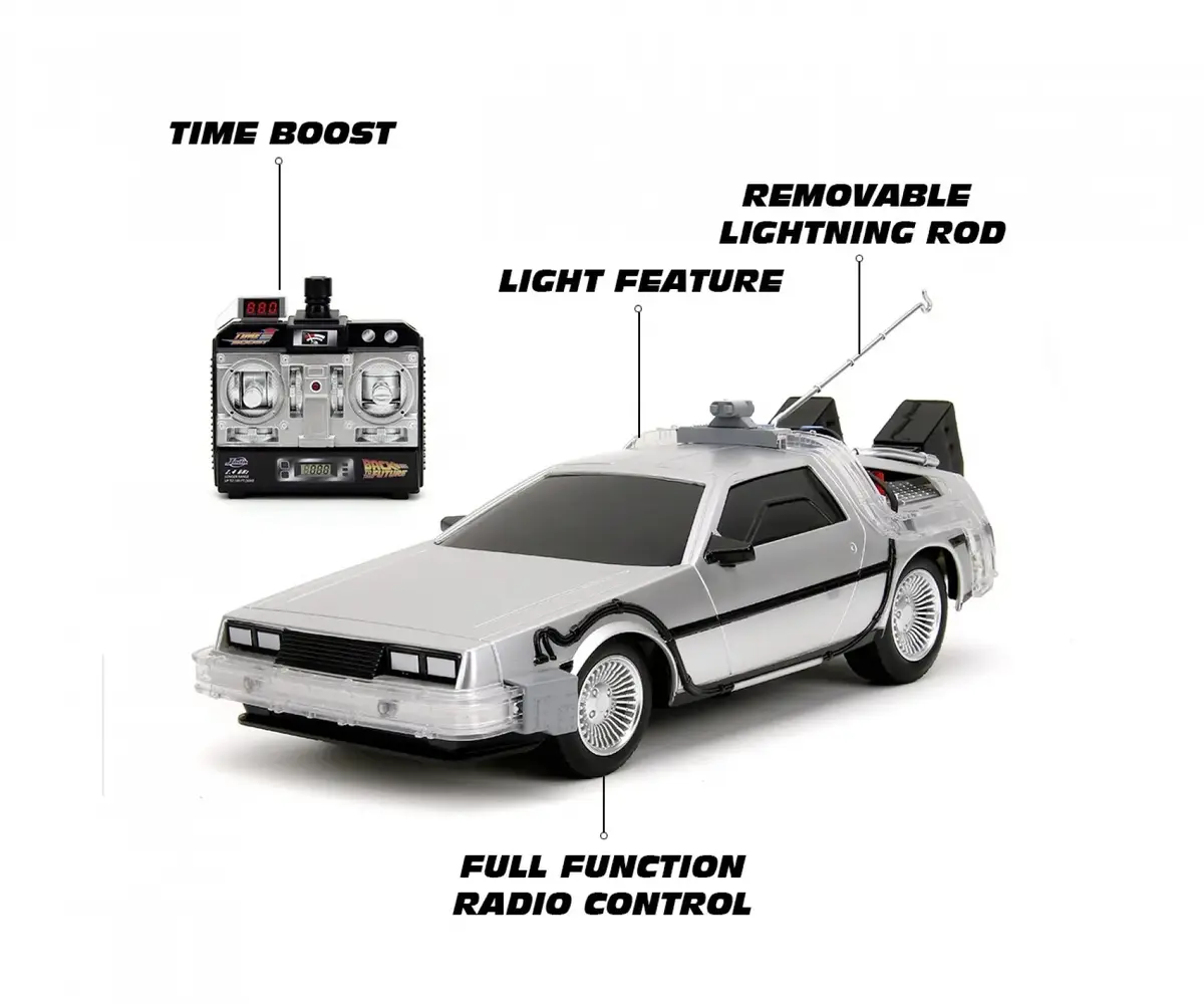 Модель автомобиля Jada Toys Back to the Future RC Time Machine 1:16 Photo 3